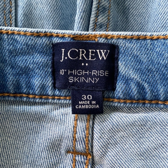 J. Crew 10” High-Rise Skinny Jeans - Size 30 (10) - EUC - Picture 3 of 8